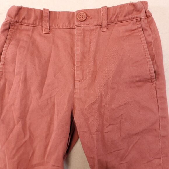 Crew Cuts Button Zip Casual Chino Youth Pants Youth Size 7 Pink - Picture 1 of 11